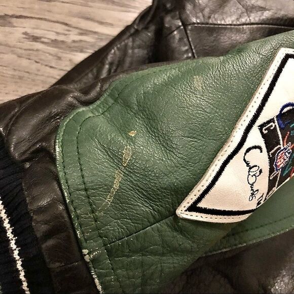 G3 Vintage G-III Carl Banks Green Bay Packers Full Genuine Leather Jacket XXL 2X - Picture 7 of 11